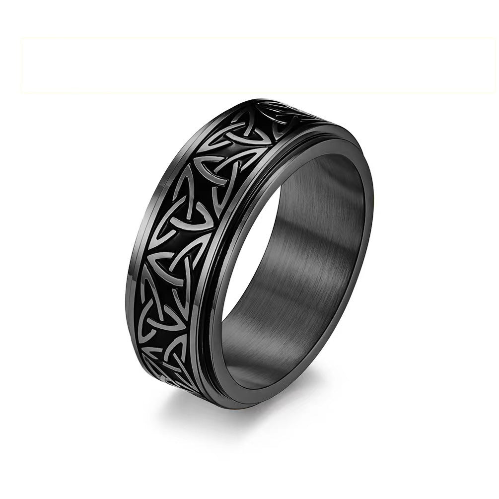 Celtic Titanium Steel Ring