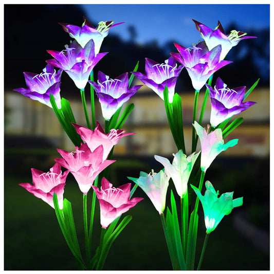 "Bloom and Glow"- Solar LED Garden Decor