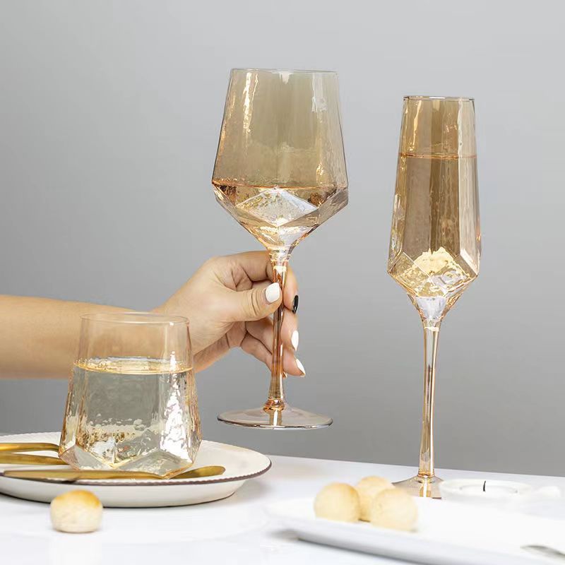 "Diamond Amber" -  Wine Glass Collection