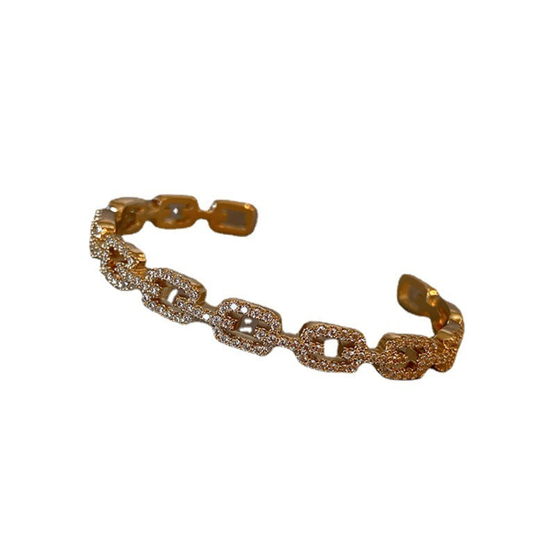 "It's My Business" -  Electroplated Zircon Bracelet